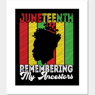 Juneteenth 1865 Independence Remembering My Ancestors Posters and Art